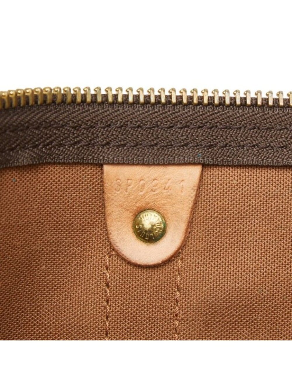 Louis Vuitton Monogram Keepall Bandouliere 55 Boston Bag 2-Way Brown Leather - Picture 8 of 10